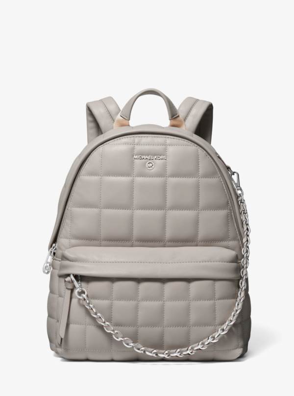 Damske Batohy Michael Kors Slater Medium Quilted Leather Siva - Kabelky Michael Kors Lacne | KFNWU-3569